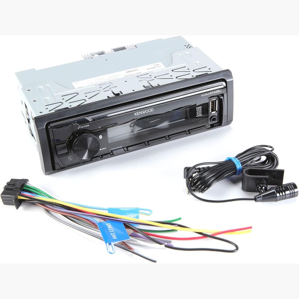 Kenwood KMM-BT232U Single-DIN Digital Media Receiver — Refurbished