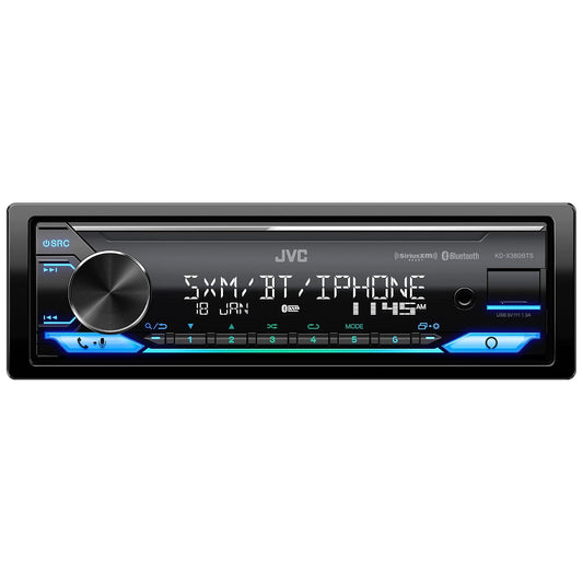 JVC KD-X380BTS Single-DIN Digital Media Receiver — Refurbished