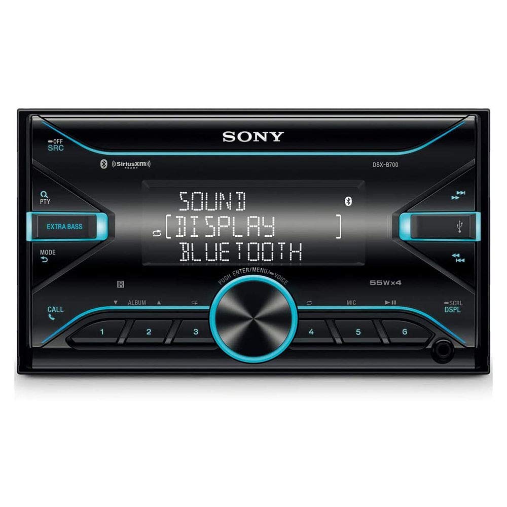Sony DSX-B700 Single-DIN Bluetooth Media Receiver — Refurbished