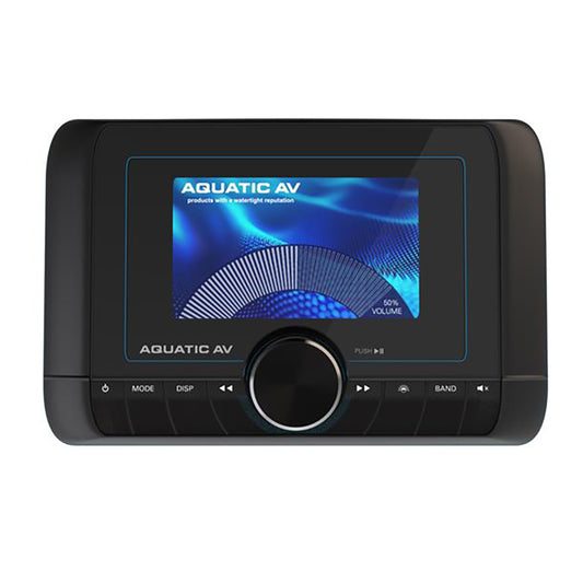 Aquatic AV CP7 compact stereo head unit with AM/FM, Bluetooth and USB, model CP711
