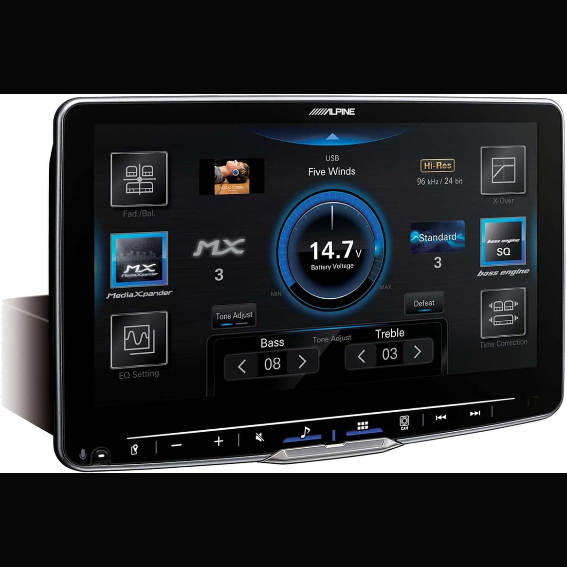 Alpine iLX-F509 9" Floating Touchscreen Receiver — Refurbished