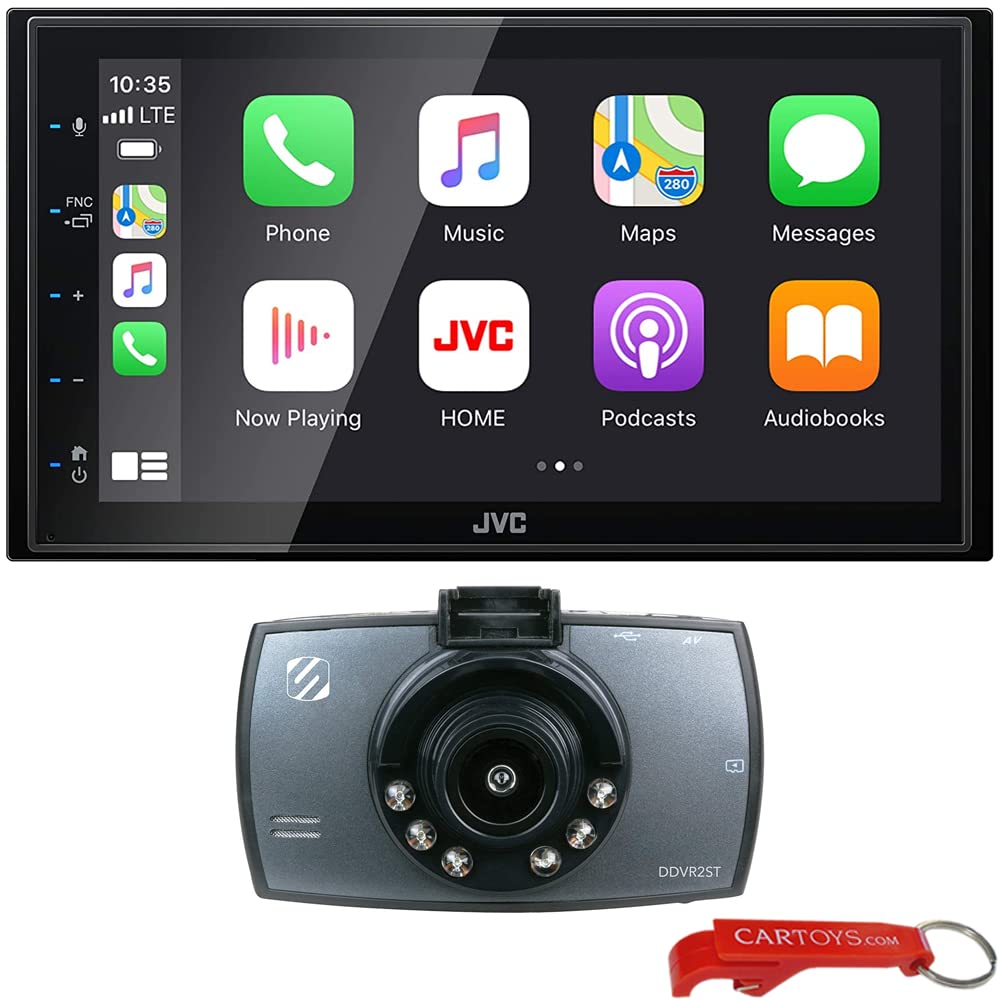 JVC KW-M56BT Double-DIN 6.8" Touchscreen Receiver — Refurbished