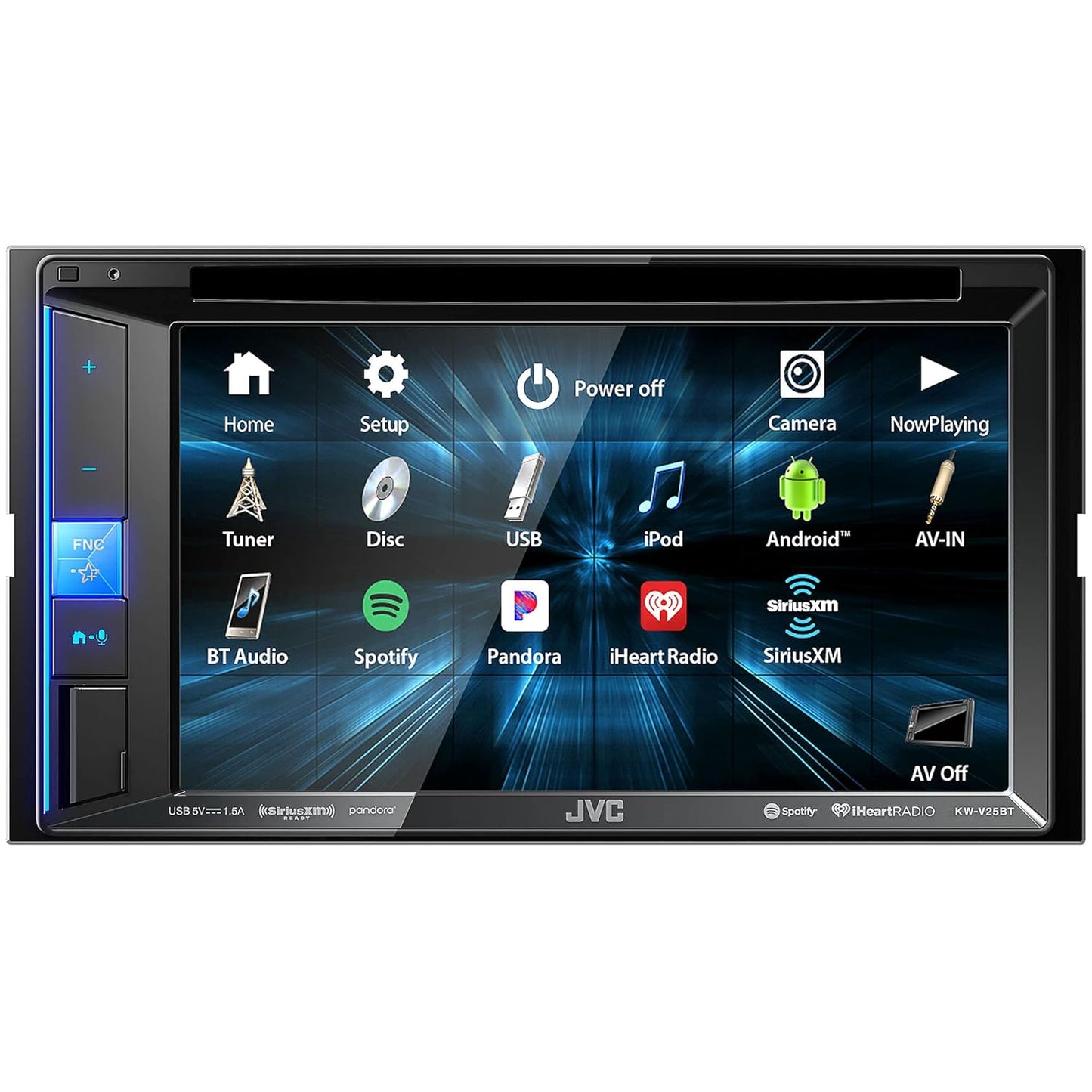 JVC KW-V25BT 6.2" Touchscreen DVD Receiver — Refurbished
