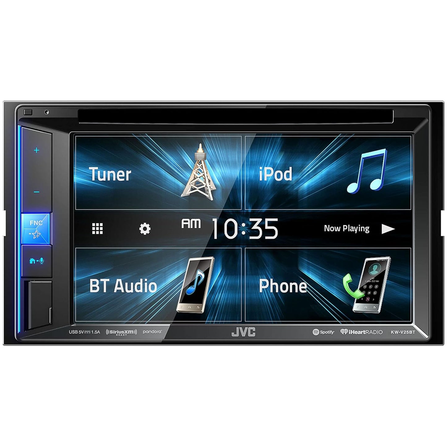 JVC KW-V25BT 6.2" Touchscreen DVD Receiver — Refurbished