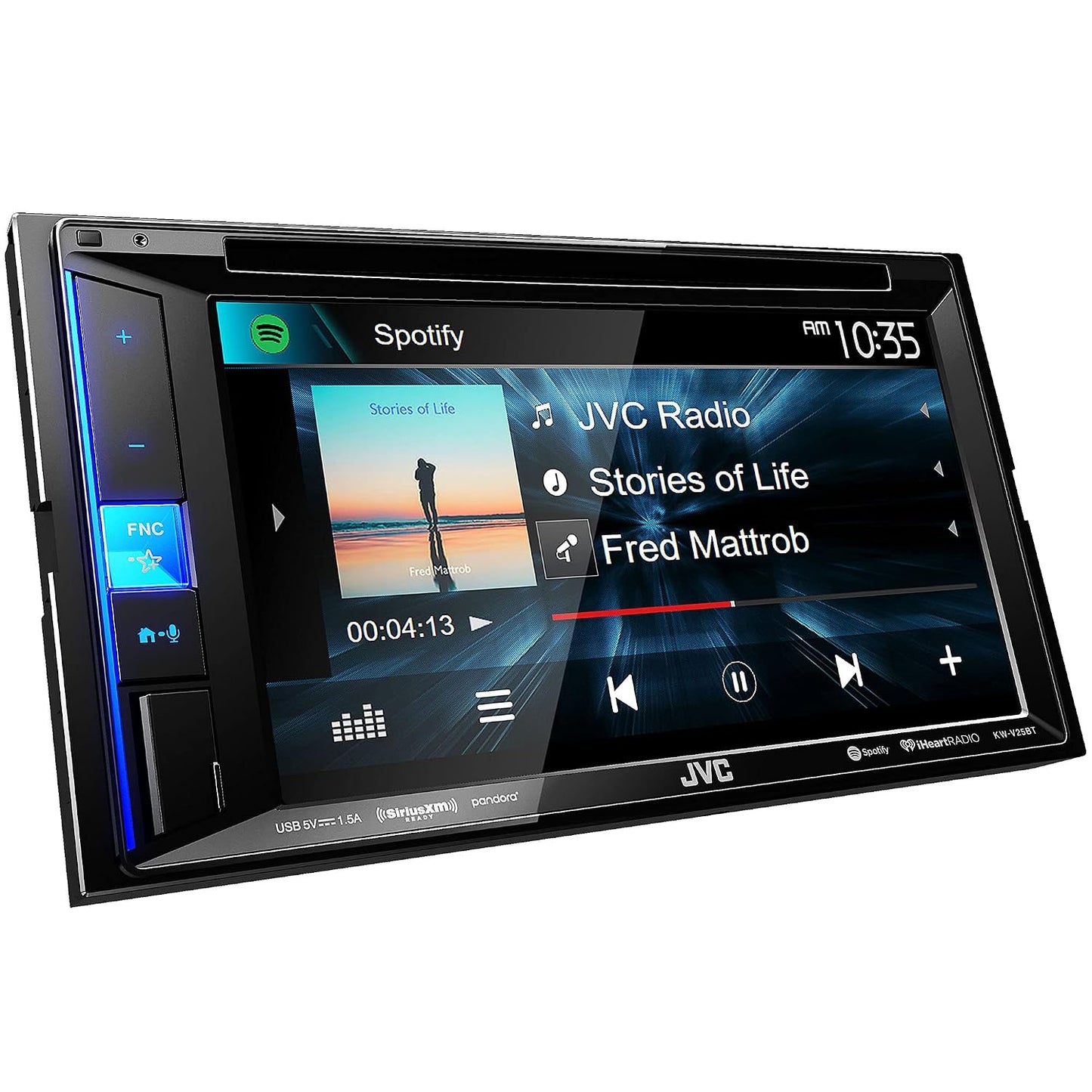 JVC KW-V25BT 6.2" Touchscreen DVD Receiver — Refurbished