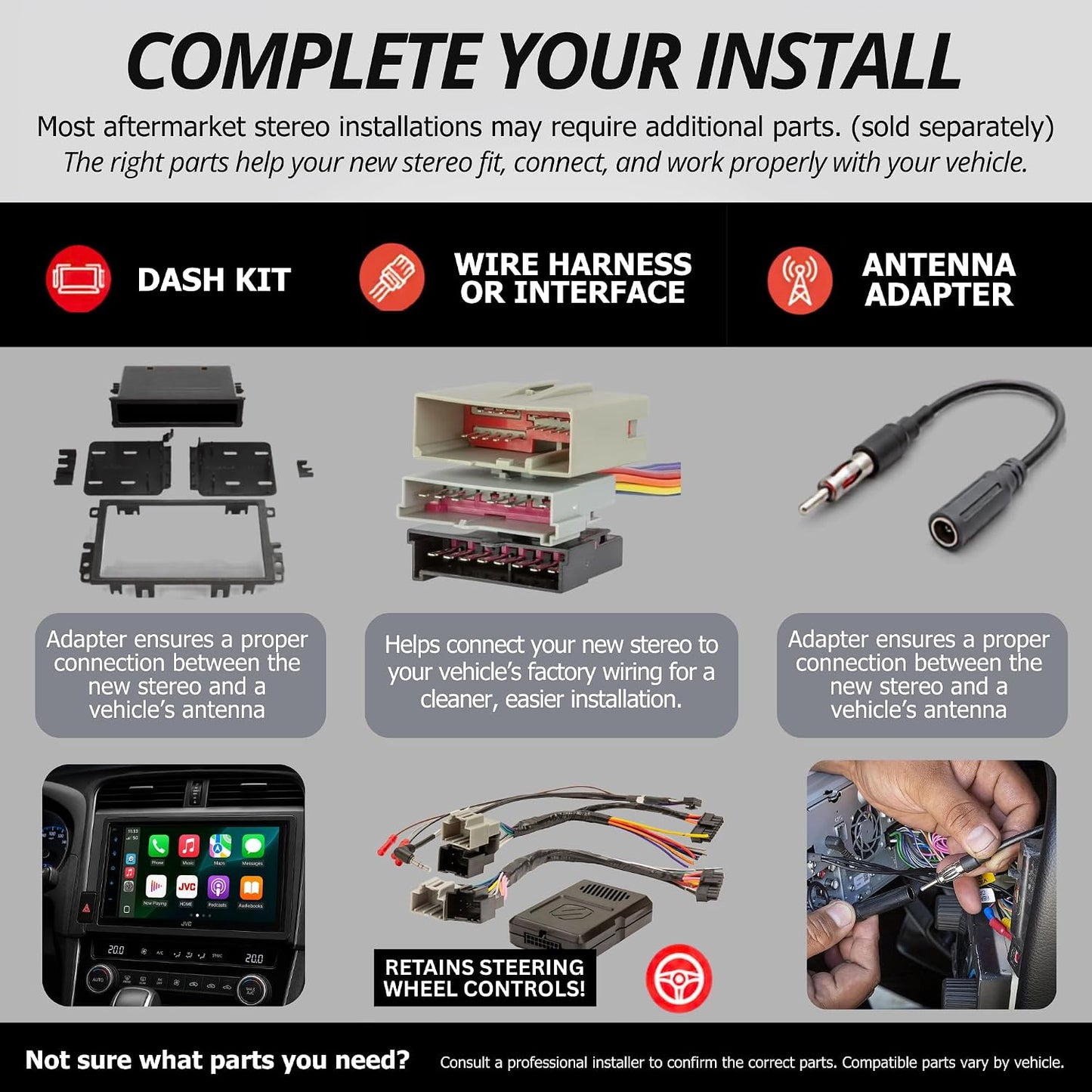 JVC KW-V660BT DVD Touchscreen Receiver — Refurbished