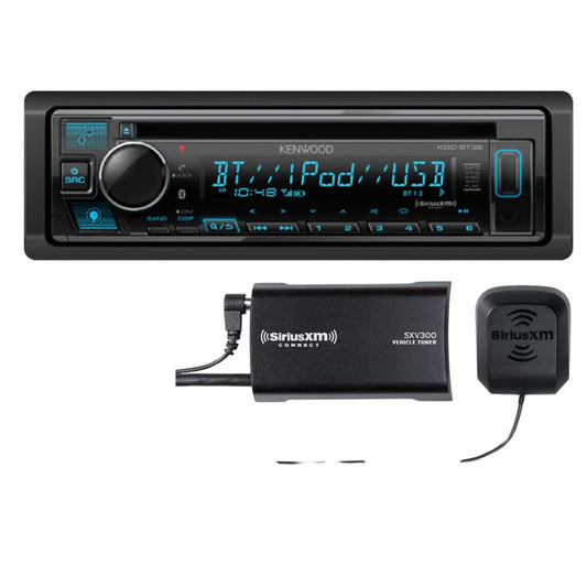 Kenwood KDC-BT35 Single-DIN Bluetooth CD Receiver — Refurbished