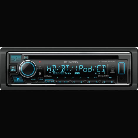 Kenwood KDC-BT782HD Single-DIN Bluetooth HD Radio CD Receiver — Refurbished