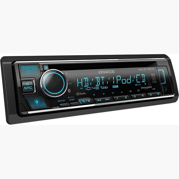 Kenwood KDC-BT782HD Single-DIN Bluetooth HD Radio CD Receiver — Refurbished