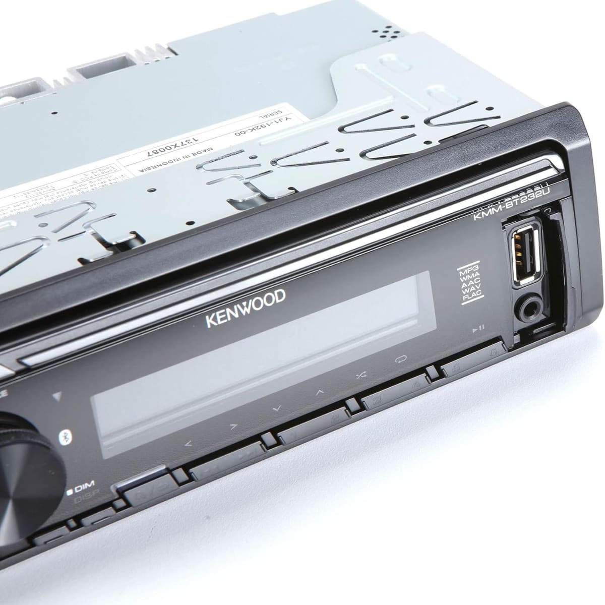 Kenwood KMM-BT232U Single-DIN Digital Media Receiver — Refurbished