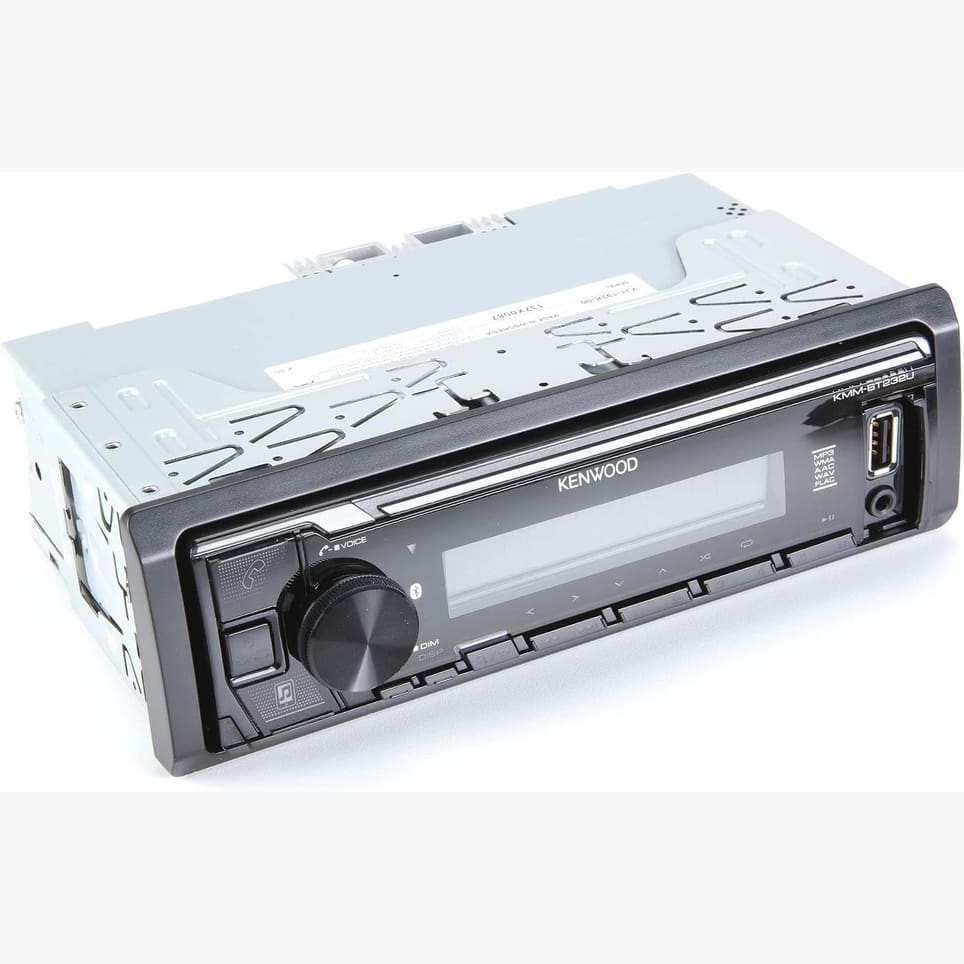 Kenwood KMM-BT232U Single-DIN Digital Media Receiver — Refurbished