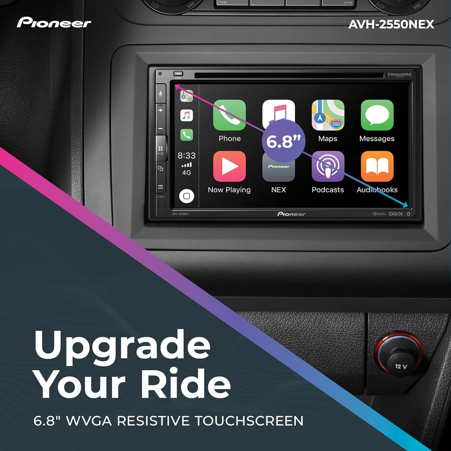 Pioneer AVH-2550NEX 6.8" SiriusXM-Ready DVD Receiver — Refurbished